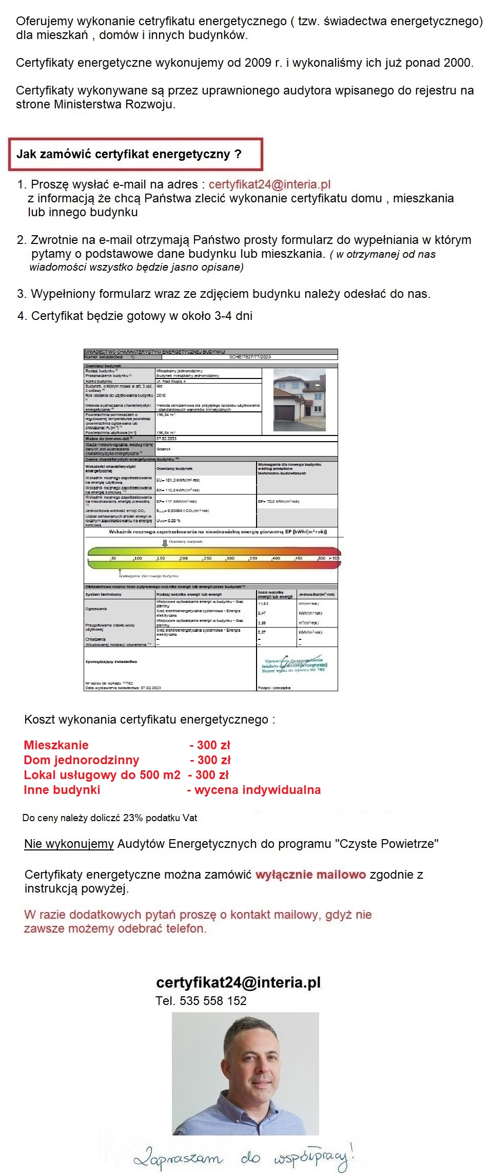 Swiadectwa energetyczne domow audyty energetyczne Kargowa